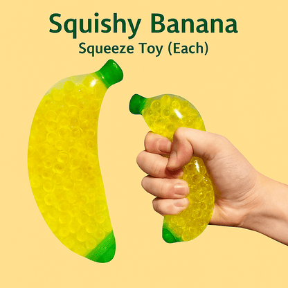 Squishy Banana Squeeze Toy (Each) - DMC Wholesale