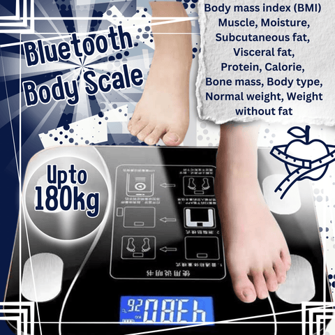 Battery Operated Smart Wireless Body Scale - Alt View