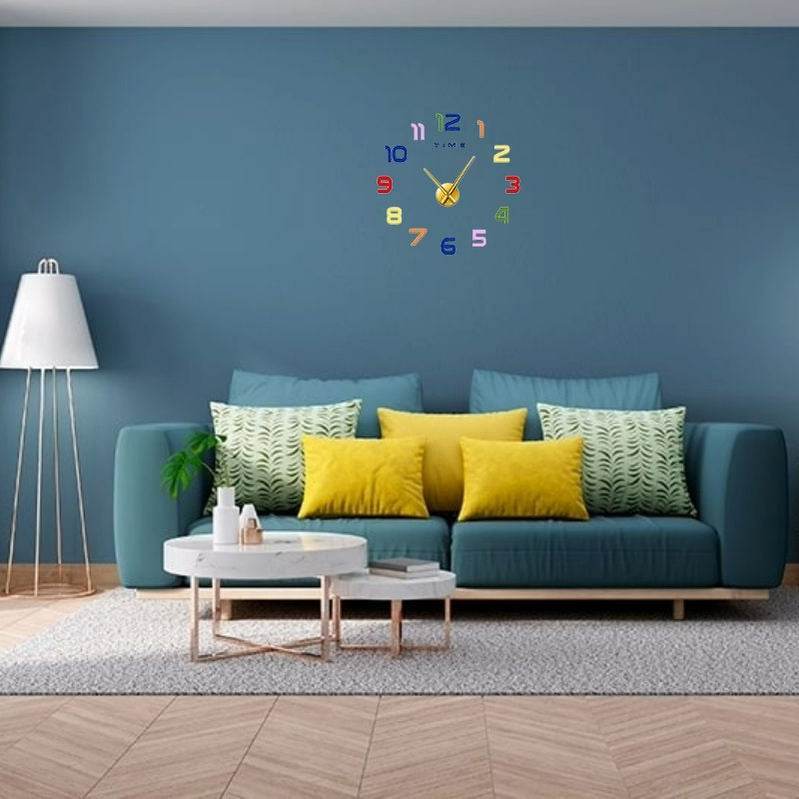 DIY Modern 3D Wall Clock (Colourful)(60-70cm) - DMC Wholesale