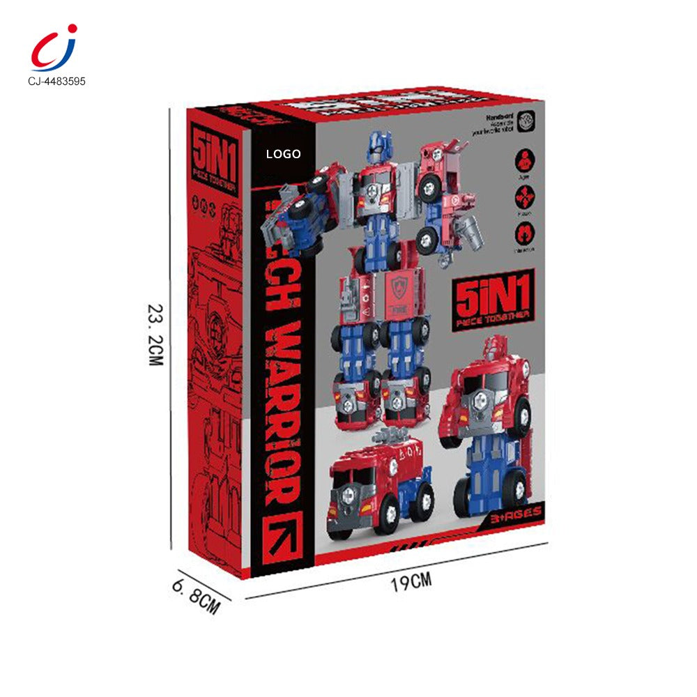 5 in 1 Diy Deformation Model Car