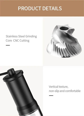 Hand Crank Coffee Bean Mill - Alt View