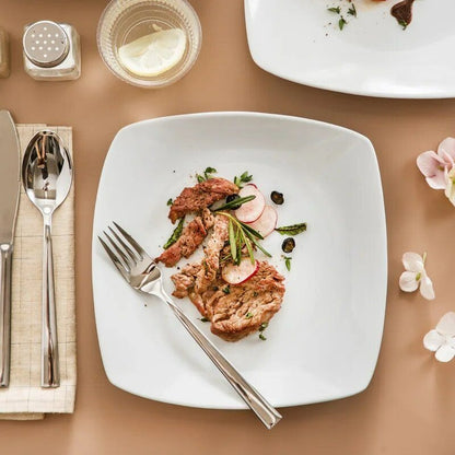 Rounded Square Melamine Plates (Medium)(19cm)(6pcs)