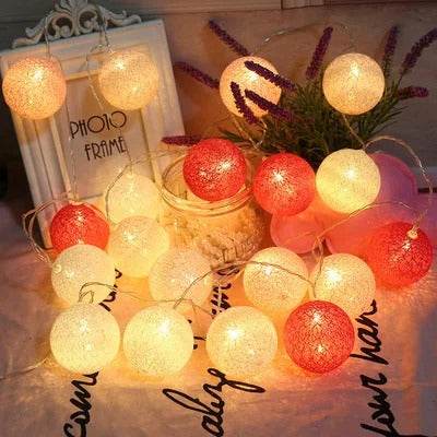 Battery Operated Cotton Balls Lights (10L)(2M) - DMC Wholesale