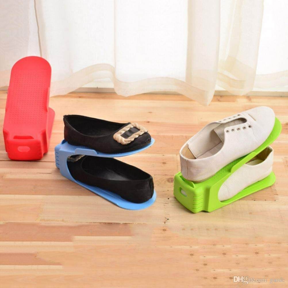 Plastic Integrated Double Grid Shoe Stacker Seet (4 pcs) - DMC Wholesale
