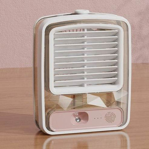 Water Cooled Desk Fan, With Humidifier Spray - Alt View