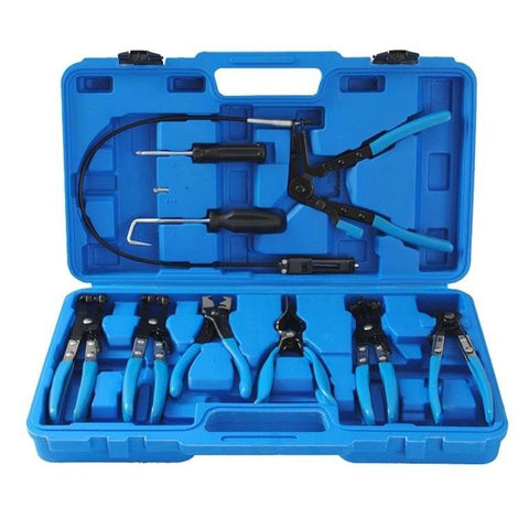 Wire Long Reach Hose Clamp Pliers Set - 9 Piece - Alt View