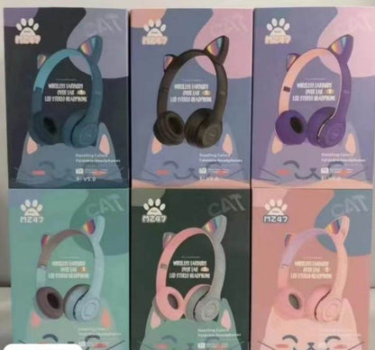 Cat Ear Wireless Rechargeable Headphones - DMC Wholesale