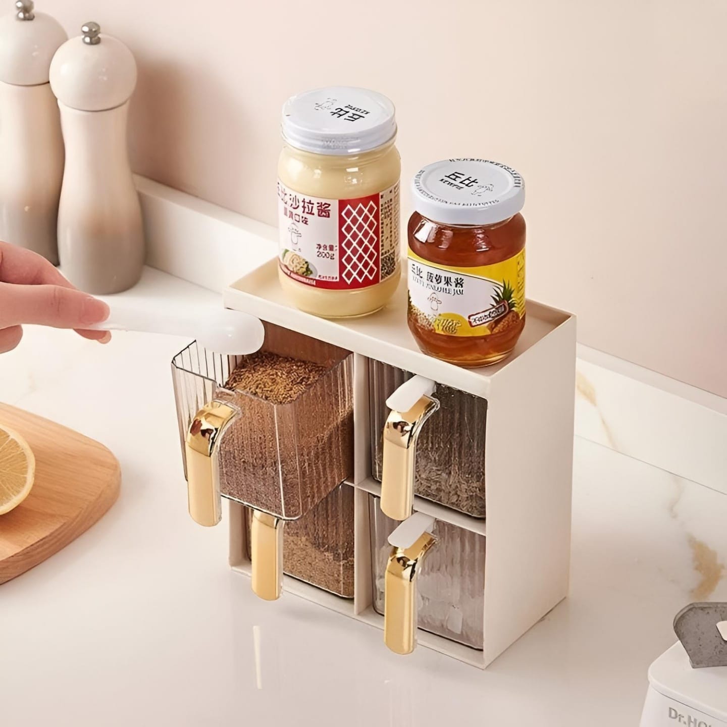 Four Drawer Spice Box