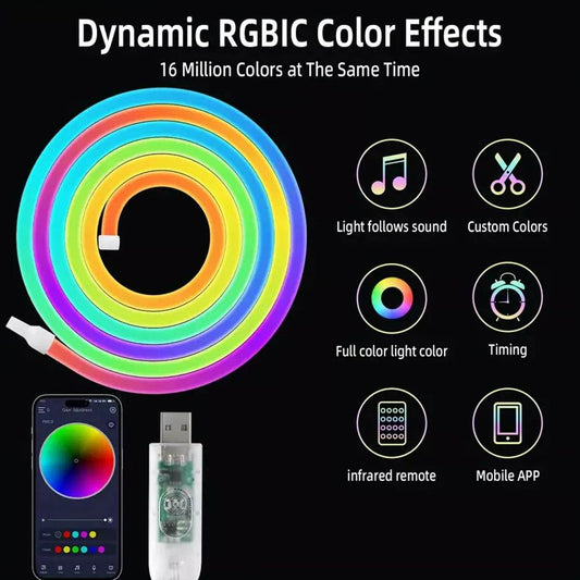 LED RGB Indoor Strip Light With Remote Control (5m) - DMC Wholesale