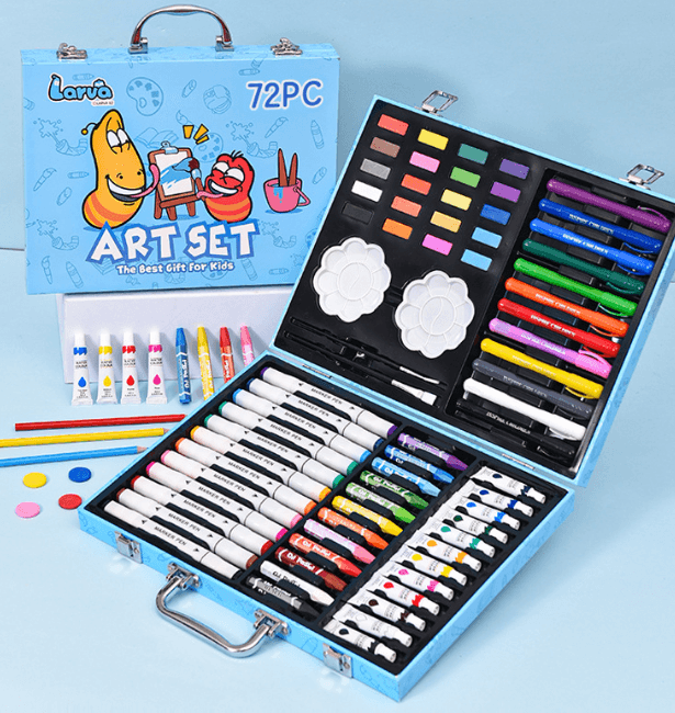 Larva Art Sets (72 pcs)(Blue) - DMC Wholesale