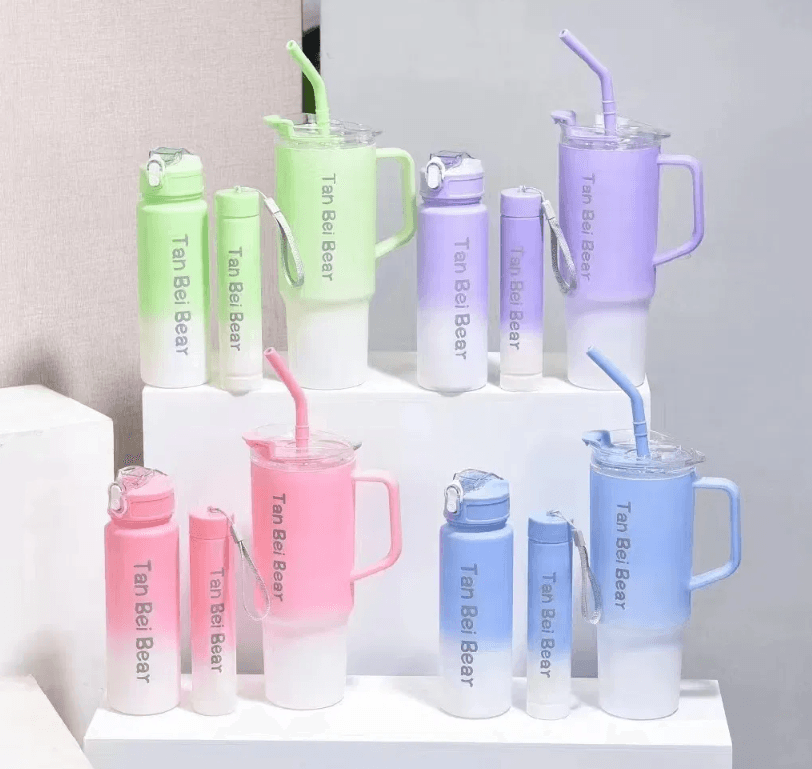 3in1 Plastic Water Bottle Set - DMC Wholesale