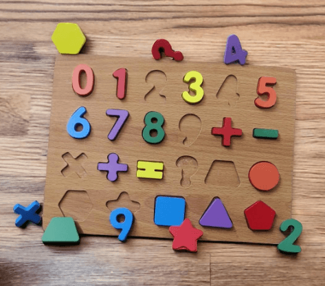 Wooden Number And Shape Puzzle - DMC Wholesale