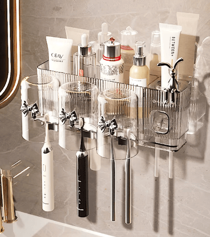 Toothbrush And Cosmetic Holder (With Gargle Cups) - DMC Wholesale