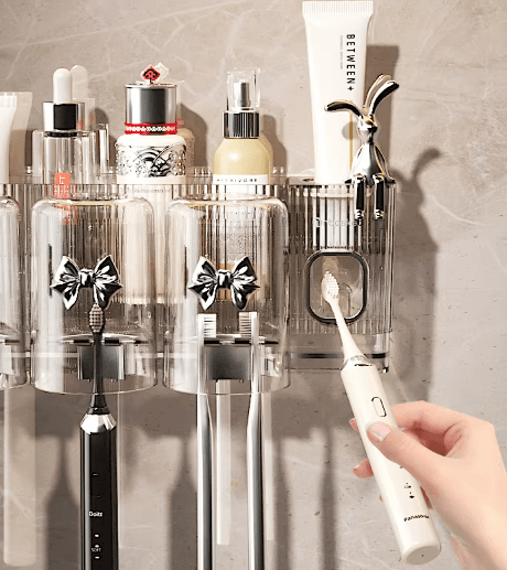 Toothbrush And Cosmetic Holder (With Gargle Cups) - DMC Wholesale