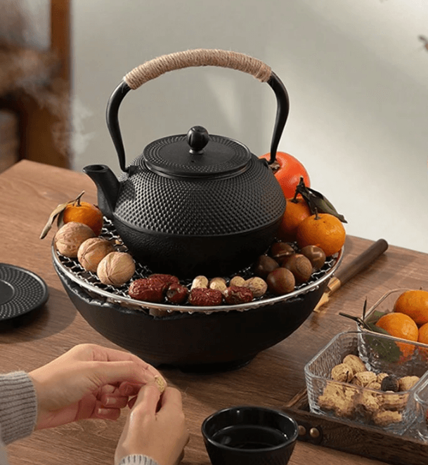 Cast Iron Tea Kettle (Excluding Accessories)(900ml) - DMC Wholesale