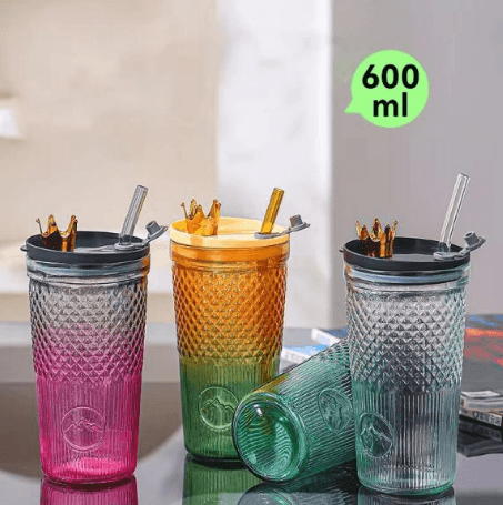 Golden Crown Glass Tumbler (600ml)(Each)