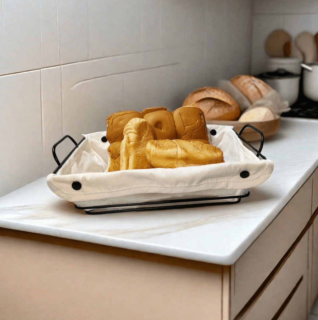 Bread Basket with Removable Fabric Lining - DMC Wholesale