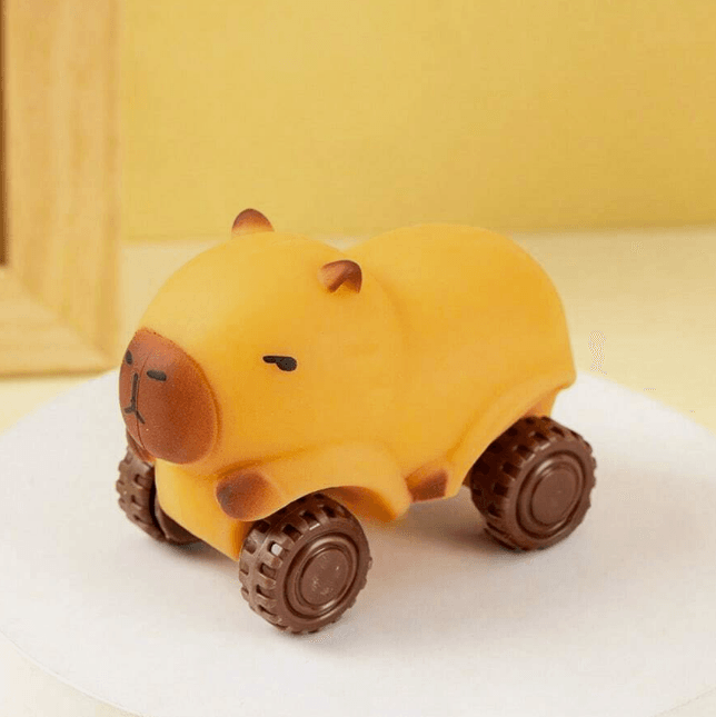 Stretchy Capybara Animal Wheeled Toy (Each) - DMC Wholesale