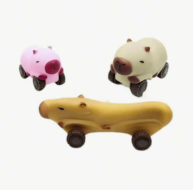 Stretchy Capybara Animal Wheeled Toy (Each) - DMC Wholesale
