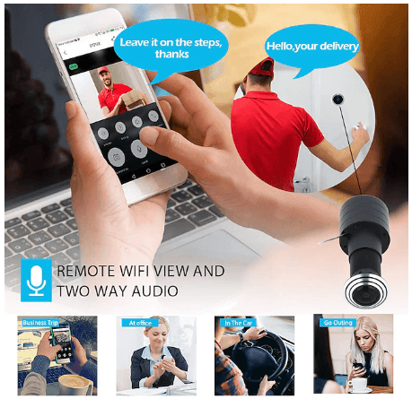 Mini Wifi Door Eye Hole IP Security Camera - DMC Wholesale
