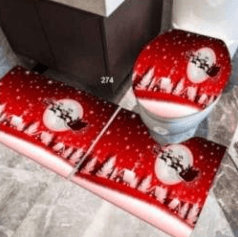Bathroom Mat Set (3D)(3 pcs)(Christmas) - DMC Wholesale