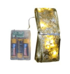 Ribbon Battery Operated String Lights (50L)(5M)(Yellow) - Alt View