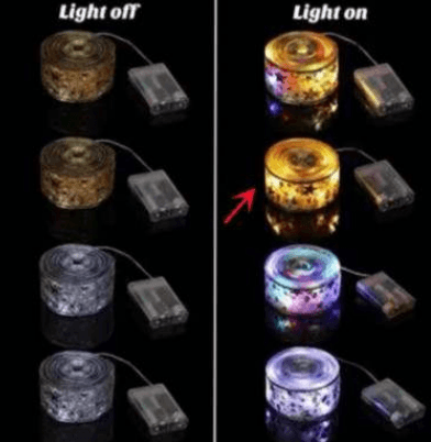 Ribbon Battery Operated String Lights (50L)(5M)(Multi-Colour) - DMC Wholesale