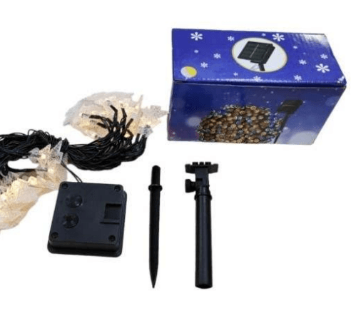 Solar Christmas Trees Lights (30L)(6M)(Yellow) - DMC Wholesale