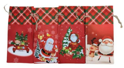 Christmas Wine Bottle Cover (12 pcs) - Alt View