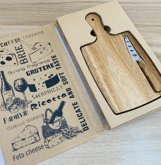 Cheese Board Tray with Magnetic Fruit Knife - DMC Wholesale