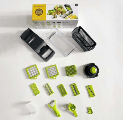 Classic Vegetable Chopper Slicer Dicer (14 pcs) - DMC Wholesale