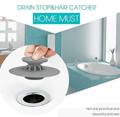 Dual Purpose Drain Stop and Hair Catcher - DMC Wholesale