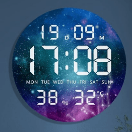 LED Digital Wall Clock (24.5 cm) - DMC Wholesale