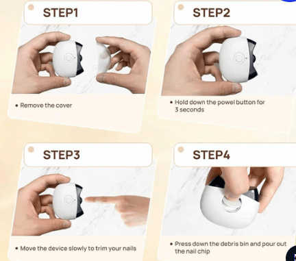 Automatic Electric Nail Clipper and Trimmer For Elderly And Children - DMC Wholesale