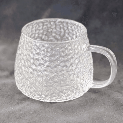 Hammered Glass Cup (400ml)(Each) - DMC Wholesale