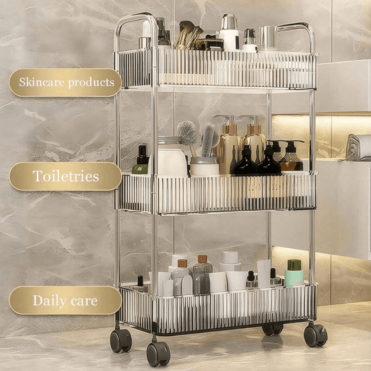 Multifunctional Home Storage Acrylic Trolley (3 Tier) - DMC Wholesale