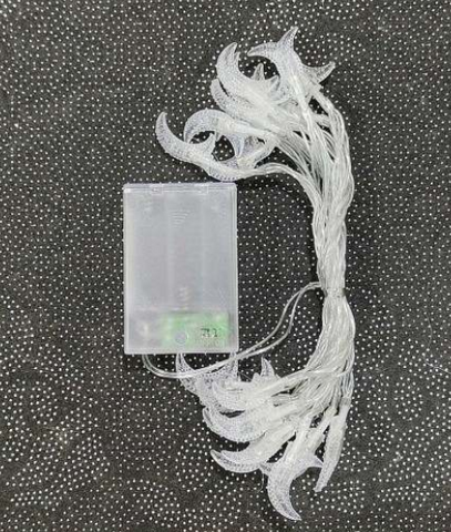 Moon Battery Operated String Lights (20L)(3M)(Yellow) - Alt View