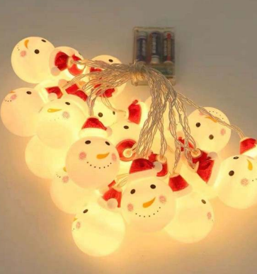 3D Decorative Snowman Head String Light (10L)(3m)