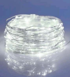 Solar Powered String Lights (100L)(12m)(Coper Wire) (White)