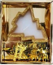 Mini Christmas Tree Unscented Tealights Set (10x12x4cm) - Alt View