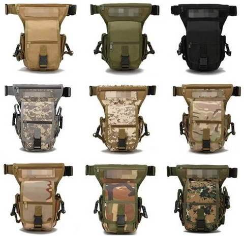 Outdoor Sports Waist Motorcycle Tactical Drop Leg Bag - Alt View