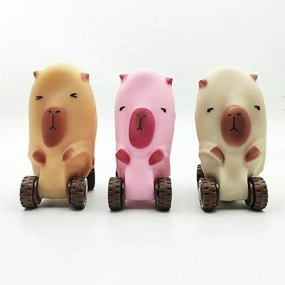 Stretchy Capybara Animal Wheeled Toy (Each) - DMC Wholesale
