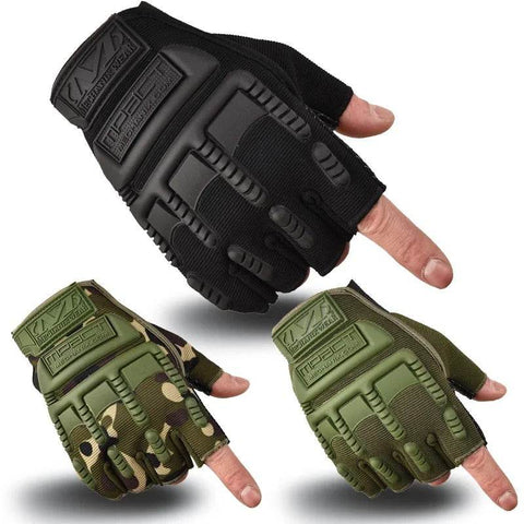 Fingerless Tactical Gloves - Alt View