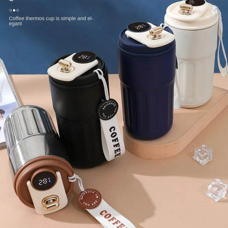 Smart Temperature Insulated Travel Coffee Mug (450ml) - DMC Wholesale