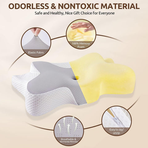 Neck Support Memory Foam Pillow - Alt View