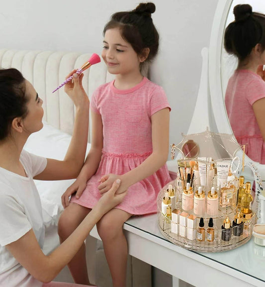 Rotating Make-Up Organiser With Umbrella Hook - DMC Wholesale