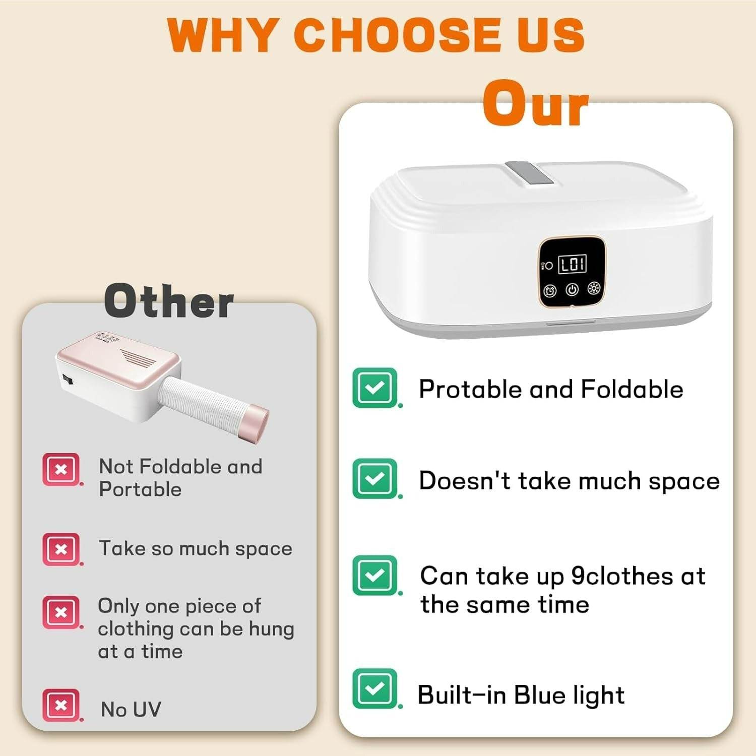 Portable Electric Clothes Dryer - DMC Wholesale