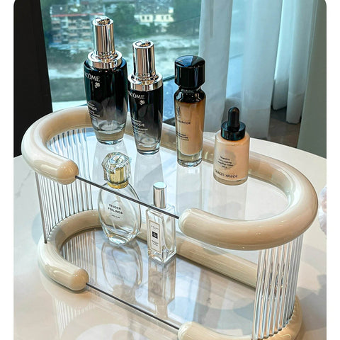 Modern Cosmetic Organising Display Shelf (2 Tier) - Alt View