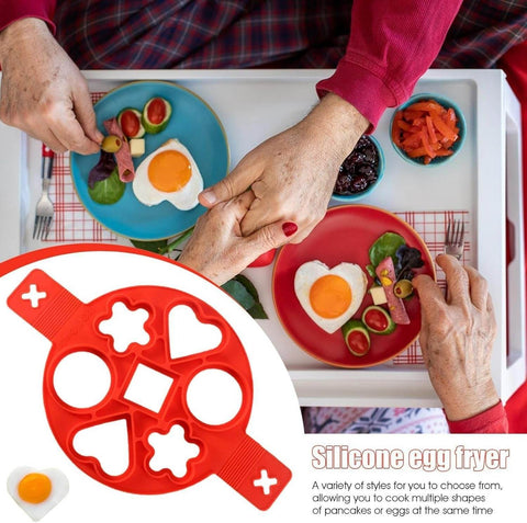 Silicone Flapjack And Egg Mold (Shapes) - Alt View