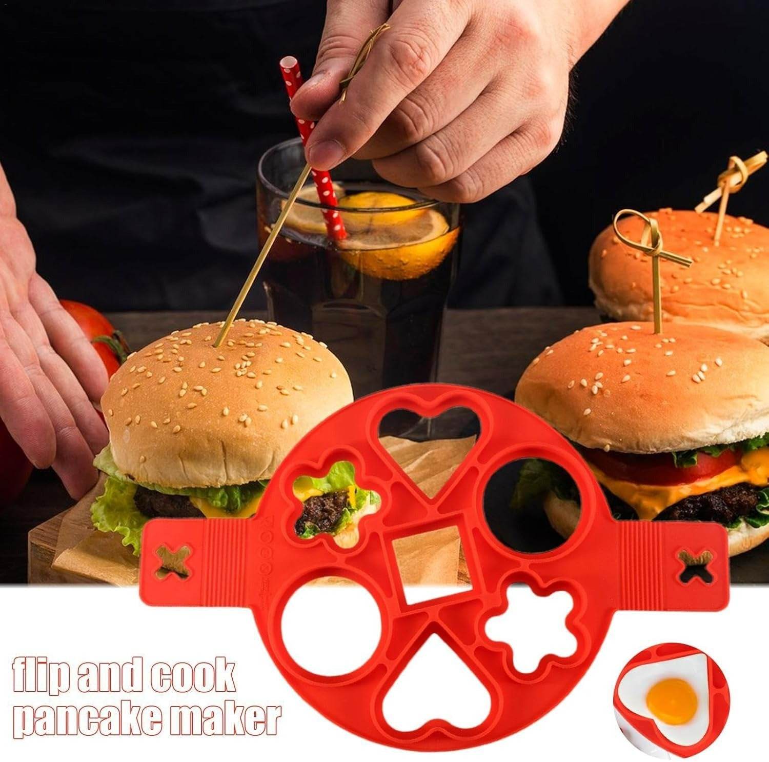 Silicone Flapjack And Egg Mold (Shapes) - DMC Wholesale